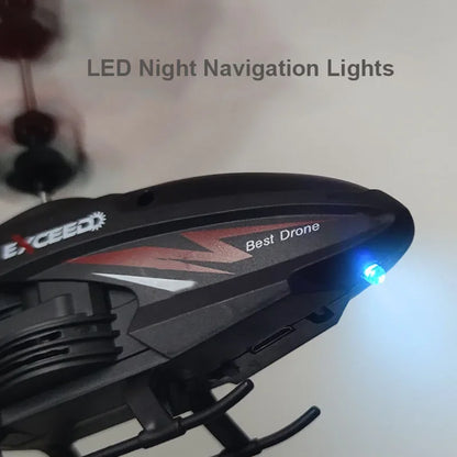 Dual-Mode Induction RC Helicopter – Suspended Aircraft with Lights and Anti-Collision