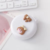 1PCS Cute Kid Hair Brush – Mini Cartoon Bear Hair Comb with Mirror, Portable Massage Comb for Girls