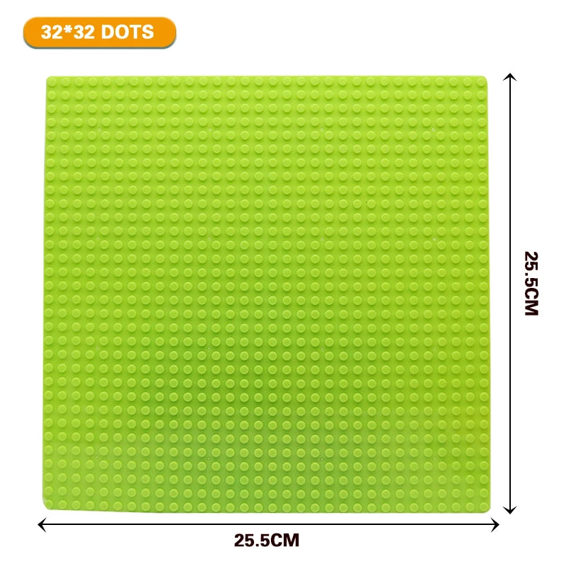 32x32 and 32x16 Dots Classic Base Plates – MOC DIY Plastic Bricks for City Building Blocks Toys