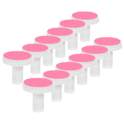 12 PCS Spare Grinding Head Accessories for Electric Baby Nail Polisher – File Pad Tools, Sanding Plastic Infant Pads & Scissors