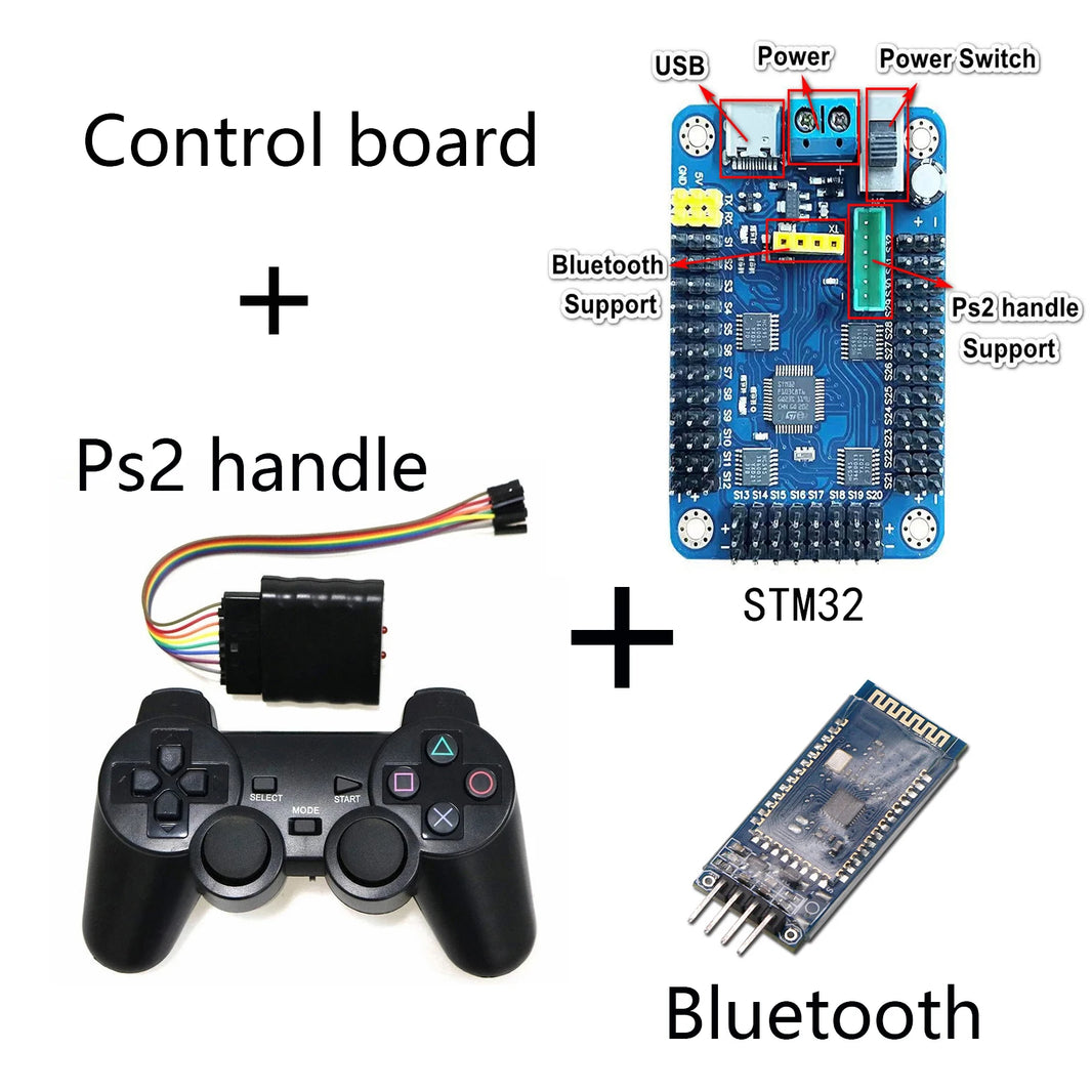 6 DOF Robot Manipulator, MG996 Metal Alloy Mechanical Arm with Clamp Claw Kit for Arduino, UNO/ESP32 Programmable DIY Robot Kit