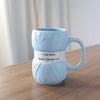 YUCHI Colorful Porcelain Coffee Mug - 1-Piece Handgrip Cup for Milk Tea & Office Drinkware, Gift