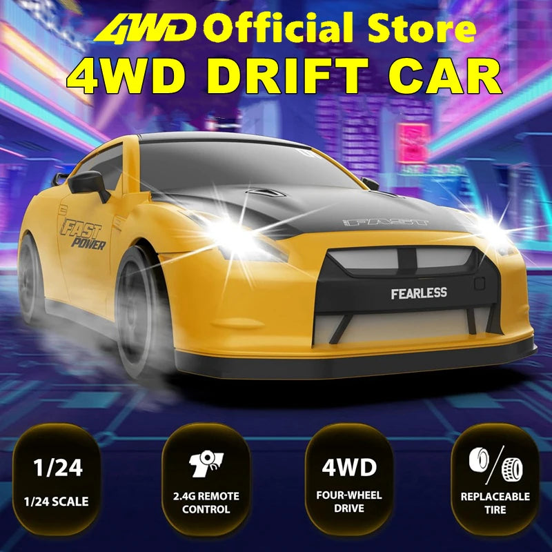 2.4G High-Speed Drift RC Car 4WD AE86 Model Remote Control Racing Toy