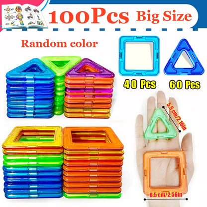 Magnetic Building Blocks Big and Mini Size DIY Construction Set
