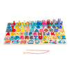 Montessori Wooden Alphabet Busy Board Puzzle - Multicolor Early Learning Toy (Fruits, Animals, Traffic)