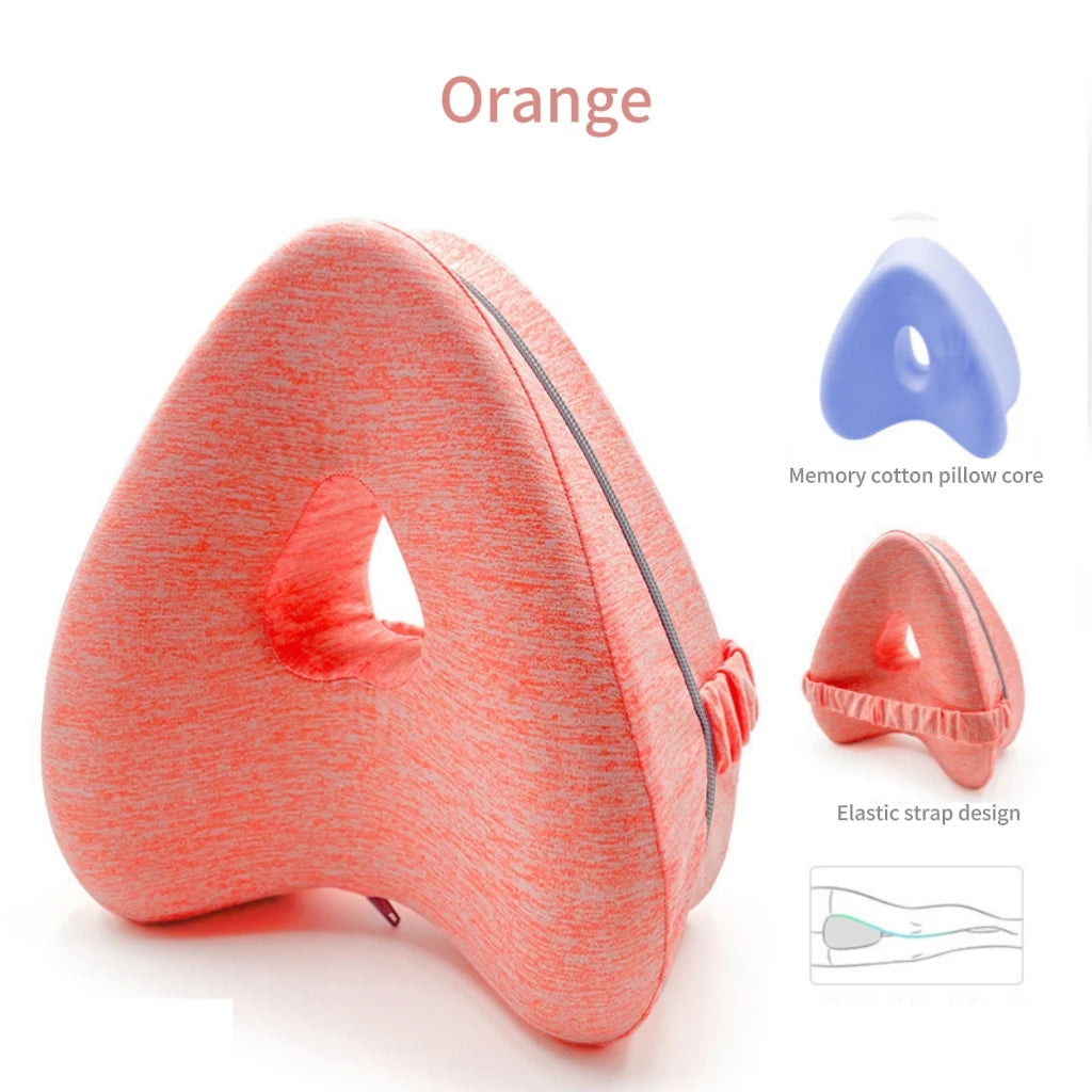 Pregnancy Heart-Shaped Leg Pillow – Memory Cotton Maternity Body Pillow for Edema Relief & Side Sleeping
