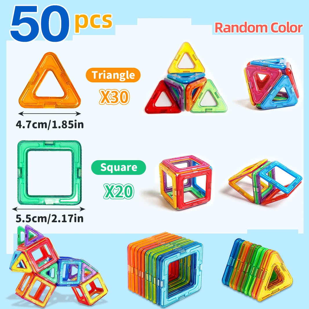 Magnetic Building Blocks Toy for Kids Puzzle Learning Gift