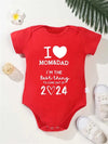 I Love Mom & Dad Baby Romper – Cute Newborn Bodysuit for Boys & Girls, Comfortable Cotton Outfit