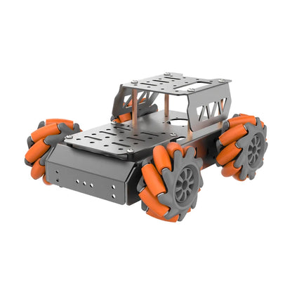 4WD Mecanum Wheel Robot Car Chassis Kit, TT Motor Aluminum Alloy Frame, Smart RC Car Kit for ROS, Programmable DIY Robot Kit