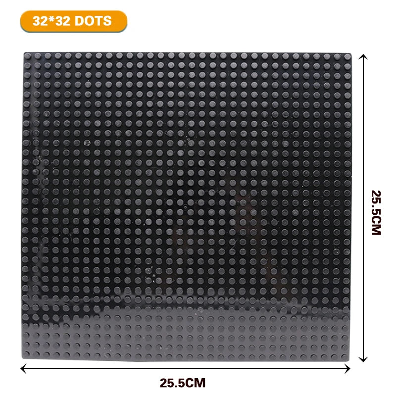 32x32 and 32x16 Dots Classic Base Plates – MOC DIY Plastic Bricks for City Building Blocks Toys