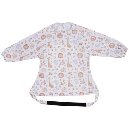 HappyFlute Baby Feeding Bibs | Waterproof Polyester One-Piece Long Sleeve with Snap Button Design | Mess-Proof for Table Use - Kidzy Market