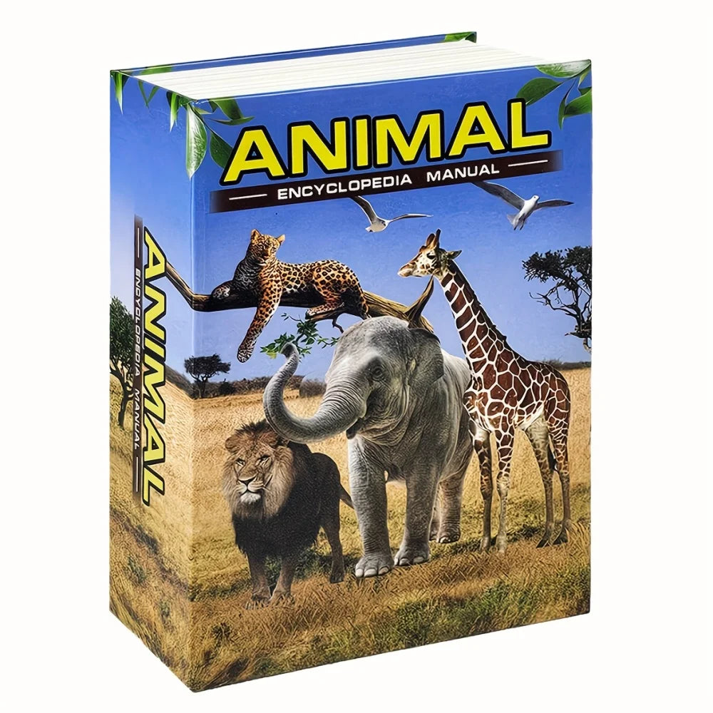 Book-Shaped Safe with Combination Lock Hidden Money Box Secret Storage Vault for Kids Birthday and Christmas Gift
