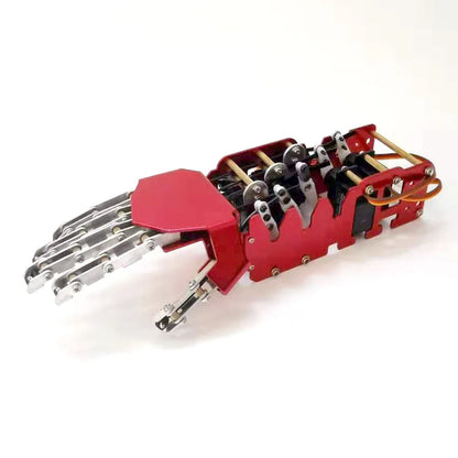 5 DOF Robotic Hand, Humanoid Metal Manipulator Arm with Servos, Left/Right Hand for Arduino, Programmable Robot Kit