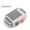 Electric Motor Set for RC Car – Battery Box, Switch, and LED Light Power Functions for MOC Building Blocks