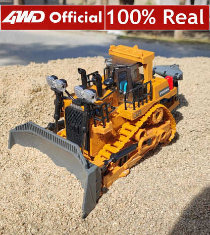 4WD Remote Control Excavator Alloy Dump Truck Bulldozer RC Construction Toy