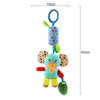 Newborn Soothing Bed Rattle with Teething Toy, Small Animal Bed Bell and Hand Puppet