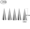 5Pcs Conical Tube Cone Roll Moulds for Croissants and Cream Horns - Baking Tool Set