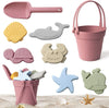 Children’s Silicone Beach Toy Set With Shovel & Portable Bucket — Durable Sand Digging & Storage Tool