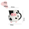Cute Cartoon Cow Ceramic Coffee & Milk Mug - 1-Piece Kids Breakfast, Dessert & Juice Cup, Christmas Gift