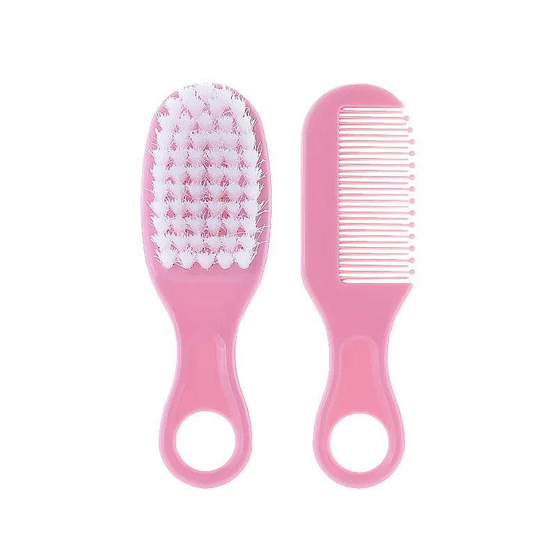 Baby Hairbrush Comb - Portable Newborn & Infant Soft Hair Brush - Toddlers Head Massager & Fetal Head Fat Comb - Kids Hair Care Supplies