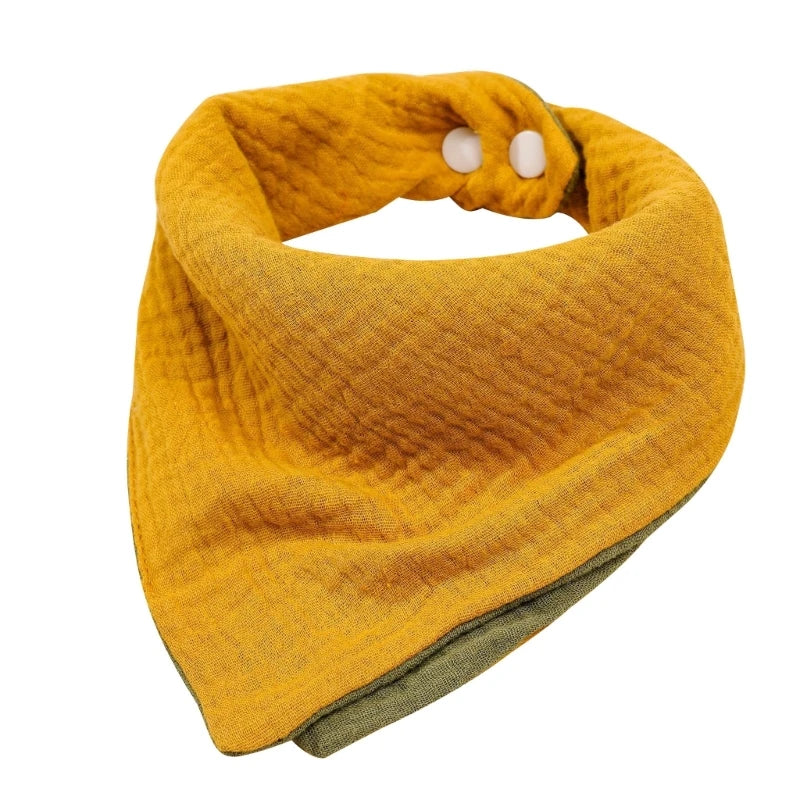 Baby Bandana Bibs | Muslin Drooling Bib for Infants 0-1 Year | High Absorbent Teething & Soothe Towel | Stylish Floral Design - Kidzy Market