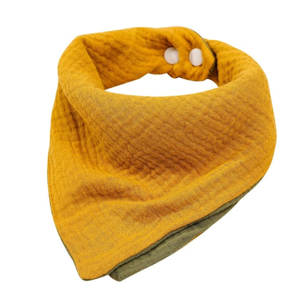 Baby Bandana Bibs | Muslin Drooling Bib for Infants 0-1 Year | High Absorbent Teething & Soothe Towel | Stylish Floral Design - Kidzy Market