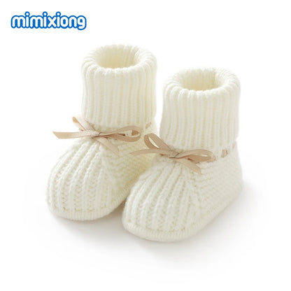 Baby First Walkers – Breathable Anti-Slip Knitted Booties for Newborn Boys & Girls, 0-18M Unisex Prewalkers