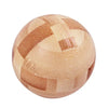 Wooden Kongming Lock Puzzle Lu Ban 3D Brain Teaser Montessori Puzzle for Kids & Adults
