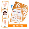 Montessori English Words Learning Flashcards – Early Educational Cards for Kids and Classroom Use
