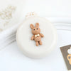Cute Rabbit Bear Air Cushion Mini Hairbrush – Portable Cartoon Princess Foldable Massage Anti-Screw Comb for Women & Baby