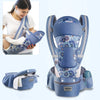 Ergonomic Newborn & Infant Hipseat Baby Carrier Sling — Front & Back Facing Travel Kangaroo Wrap