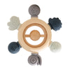 1pc Baby Teether Music Rattle - Animal Crochet Rattle, Elephant & Giraffe Wooden Ring, Babies Gym Montessori Children’s Toys