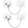 2/4/6-Pack Self-Adhesive Cabinet Locks with Keys — Baby Safety Locks for Fridge, Cabinets, Drawers, Doors & Appliances