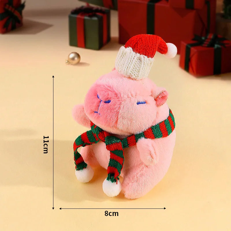 Cute Cartoon Capybara Plush Pendant, Bag Hanging Ornament and Keychain Doll