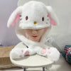 Sanrio MINISO Kawaii Ear-Moving Plush Hat - My Melody, Cinnamoroll & Kuromi Cosplay Cap