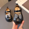 Winter Infant Girl Sock Boots Chunky Bow Knitted Casual Toddler Girl Patent Leather Shoes