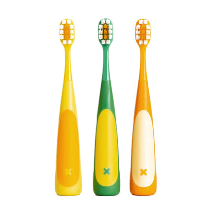 6pcs Kids Manual Toothbrush, Cute Cartoon Dinosaur Design, Soft Bristles for 3-12 Years Old
