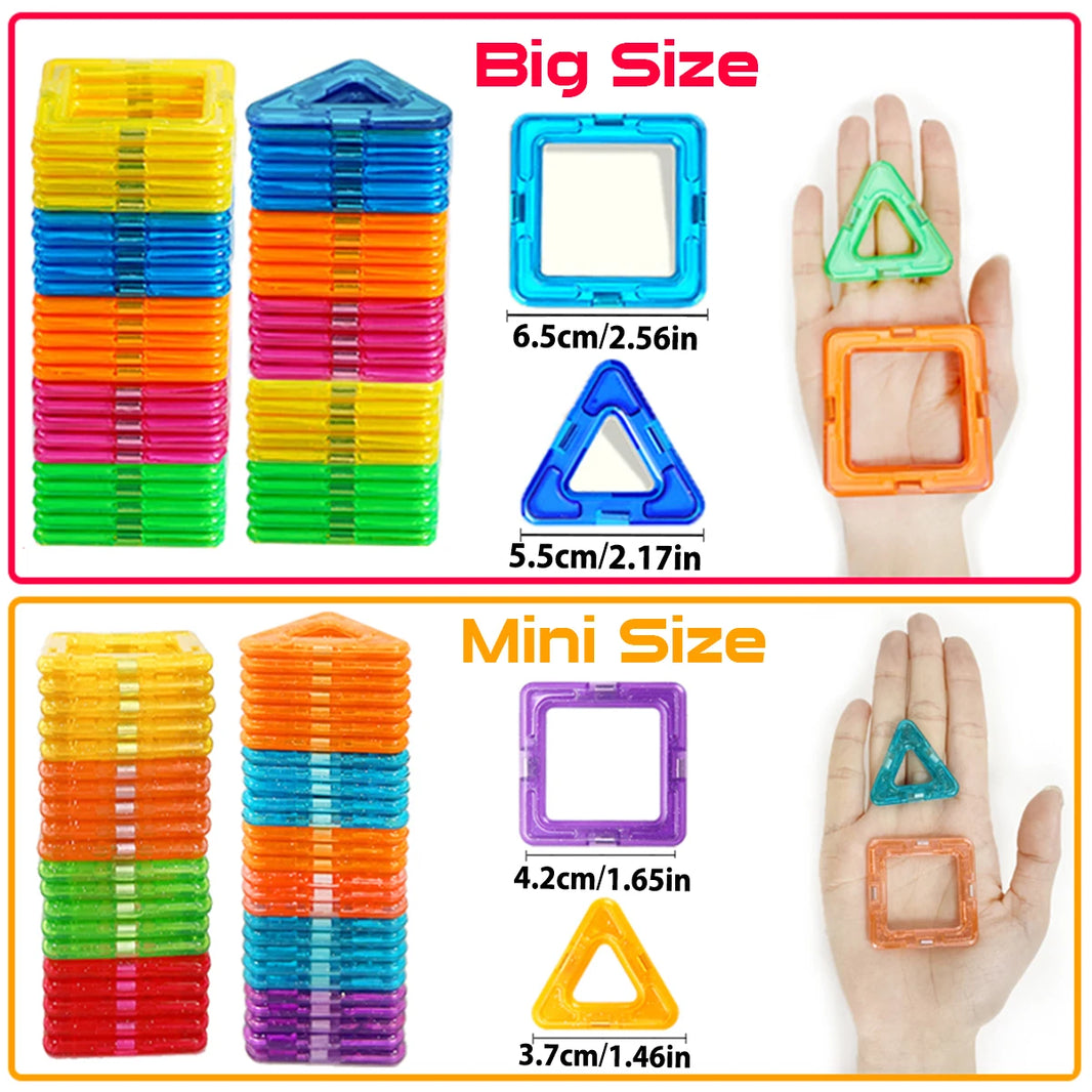 Magnetic Building Blocks Big and Mini Size DIY Construction Set