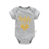 Newborn Baby Romper – "Daddy Is My Hero" Funny Print Bodysuit – Cute & Casual Infant Jumpsuit for Baby Boys & Girls