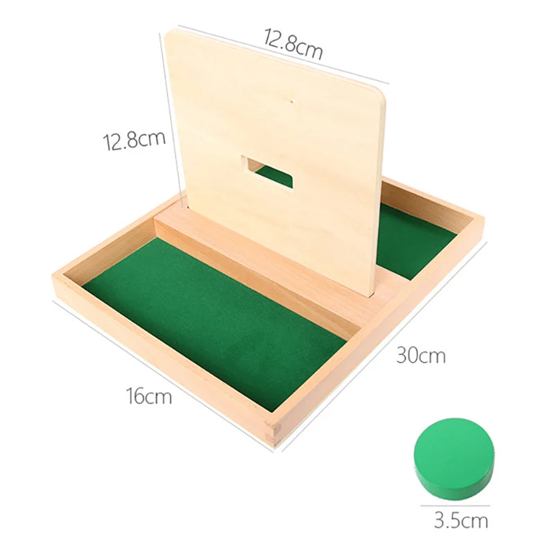 Wooden Montessori Baby Toy – Object Permanence Coin Box and Ball Drop for Sensory, Fine Motor Skills, and Early Education, Ages 1-3 Years