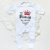 The Princess Has Arrived Print Baby Babygrow Sleepsuit – Newborn Coming Home Vest Bodysuit, Hospital Clothes, Infant Shower Gift