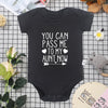 “You Can Pass Me to My Aunt Now” – Fun Baby Onesie, American Style Harajuku Cotton Romper for Newborn Boys, Cozy & Breathable