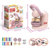 Children's Colored Clay Toy Tool Set - Creative DIY Handmade Noodle, Burger, and Ice Cream Machine Mold