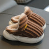 Kids Winter Plush Slippers - Non-Slip Warm Cotton Snow Boots for Toddlers & Kids Ages 1-10