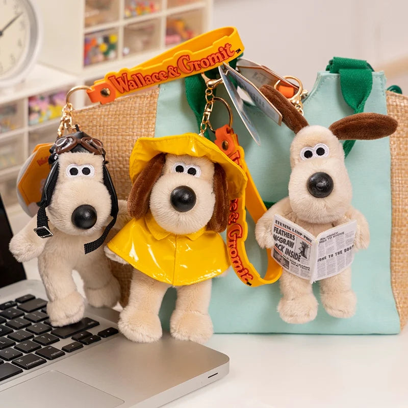 Cute Dog Plush Pendant Keychain, Bag and Car Accessory Gift for Children