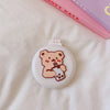 Cute Cartoon Macaron Folding Hair Comb – Portable 2-in-1 Comb with Small Mirror, Kawaii Baby Makeup Supplies