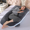 70x130CM Full Body Nursing Pregnancy Pillow - U-Shaped Maternity Pillow for Sleeping with Removable Cotton Cover (27.5x51 inches)