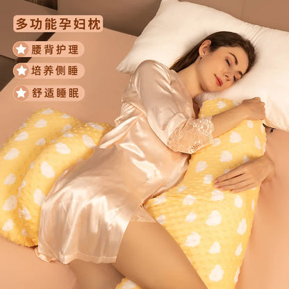 Maternity Pillow for Pregnant Women – U-Shaped Pillow for Neck, Waist, Abdomen, and Leg Support, Perfect for Side Sleepers