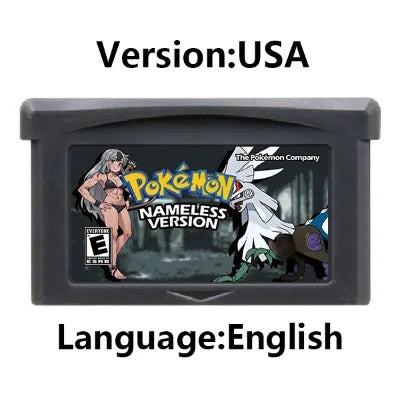 GBA Game Cartridge (32-bit, Pokemon Series, Odyssey Cloud White, FireRed & Silver Rival Rom Hack)