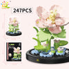 HUIQIBAO MOC Eternal Bouquet Micro Building Blocks – DIY Flower Model and Home Desk Decoration Toy for Kids